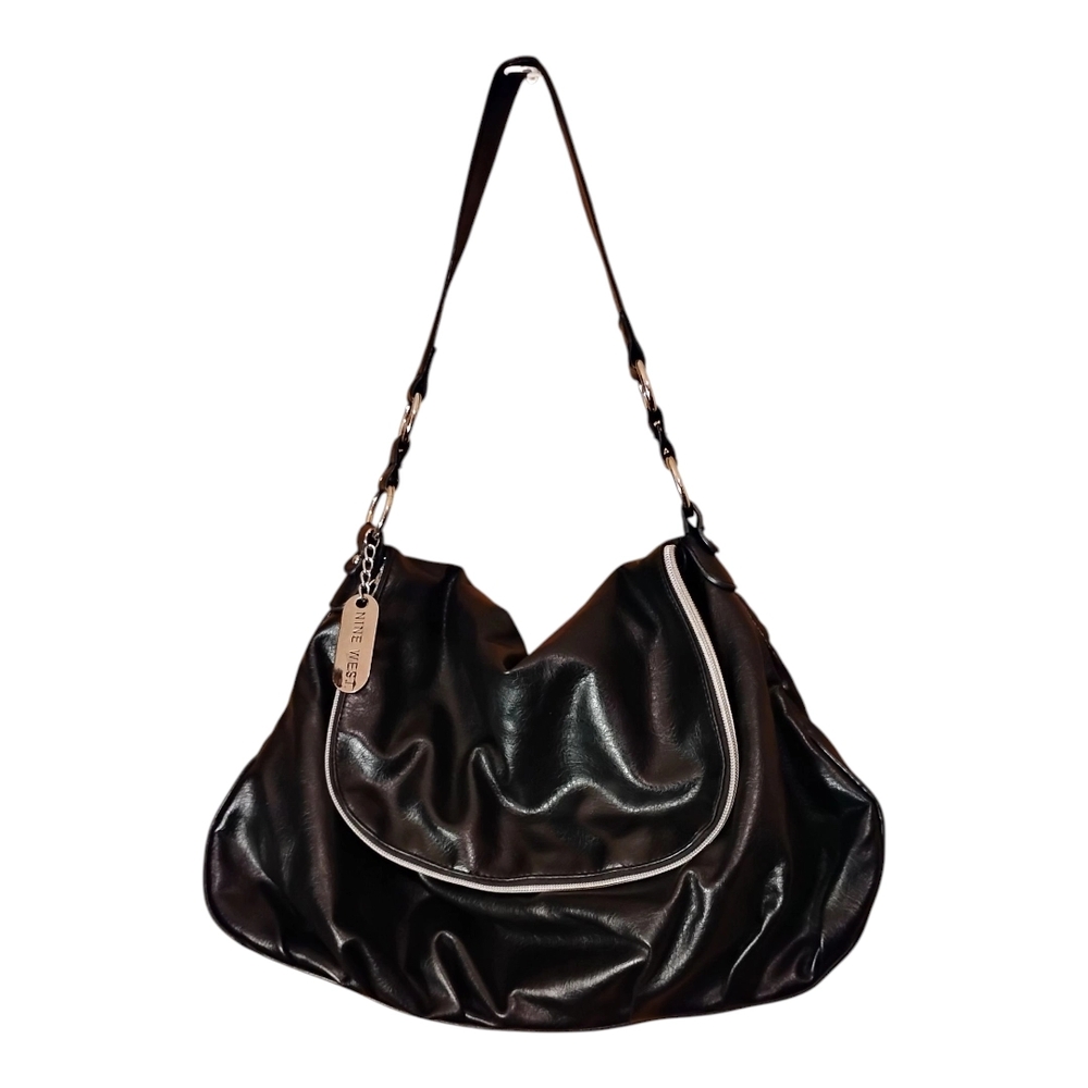 Nine West Black Leather Shoulder Bag